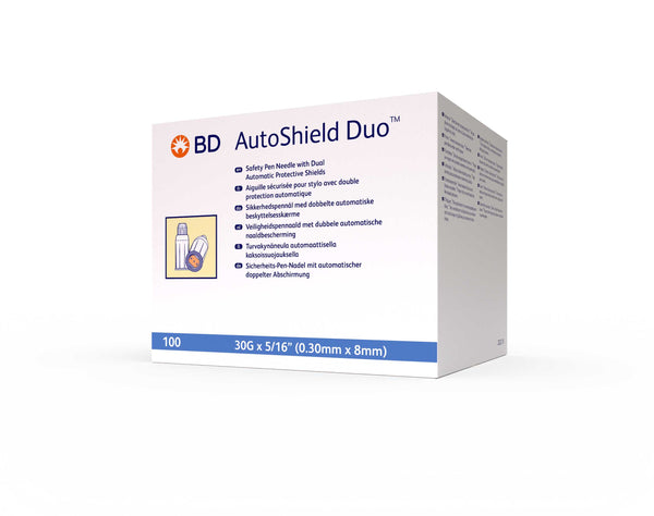 BD AutoShield Duo™ Sicherheitspennadeln 30G 0.30x8mm - meditrax GmbH