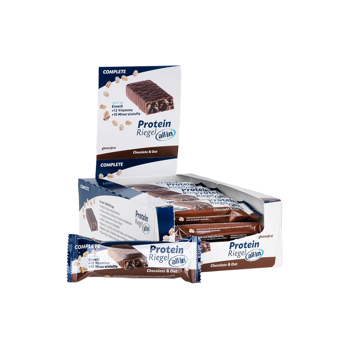 all in® COMPLETE Protein Riegel Chocolate & Oat (24x 30Gr.)