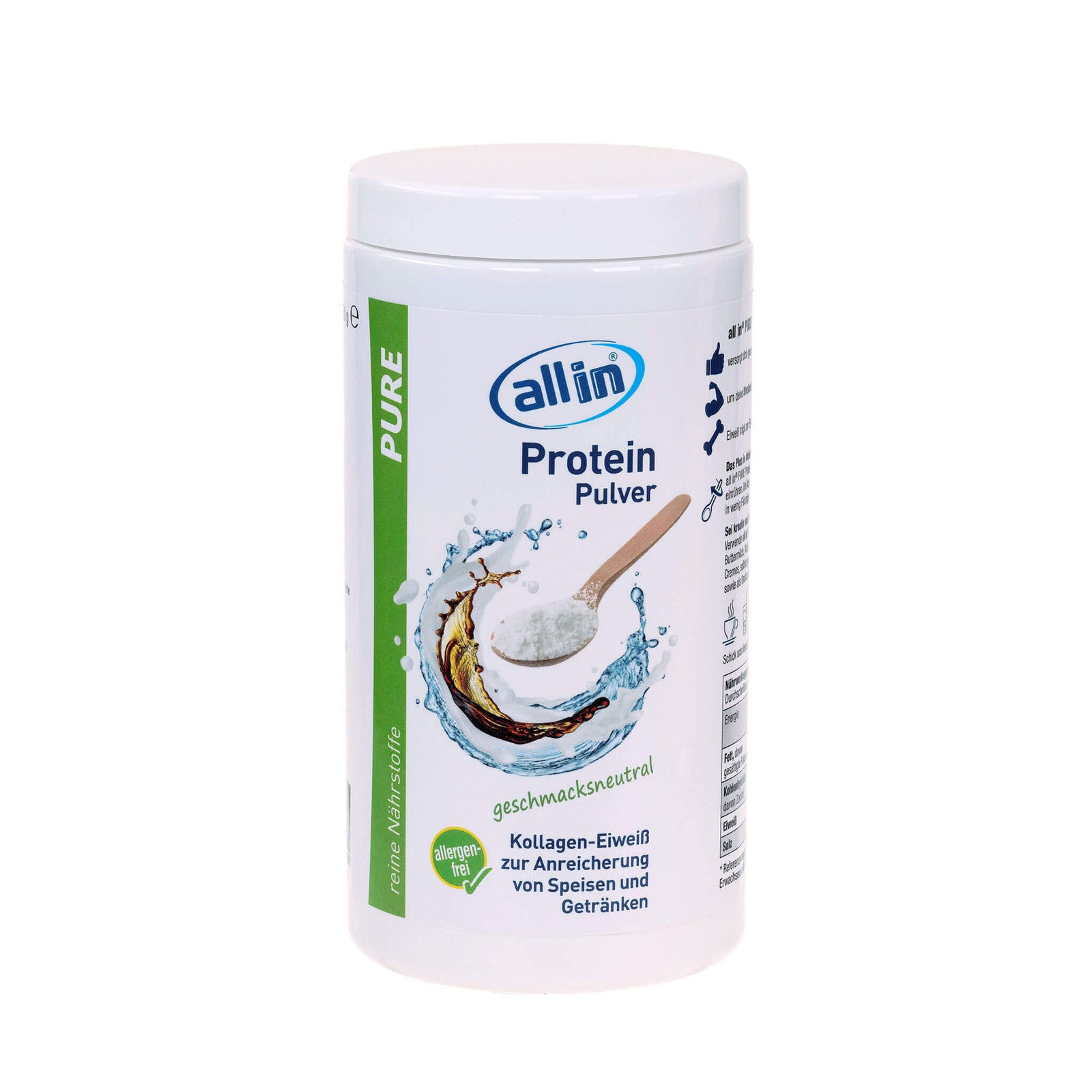 all in® PURE Protein Kollagen Pulver geschmacksneutral