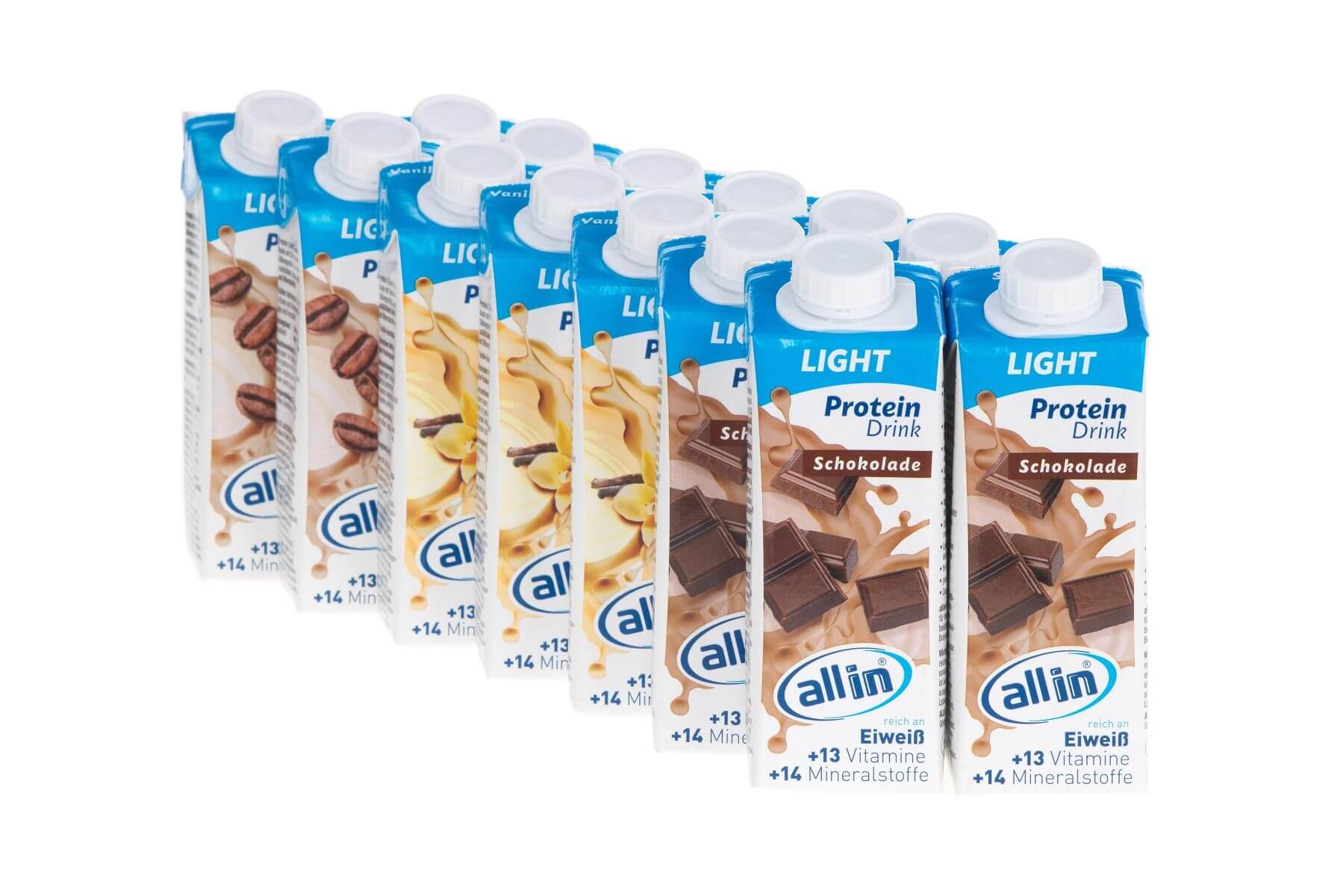allin LIGHT Protein Drinks 3er Mix